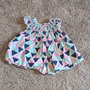 Colorful Geometric Kids Dress